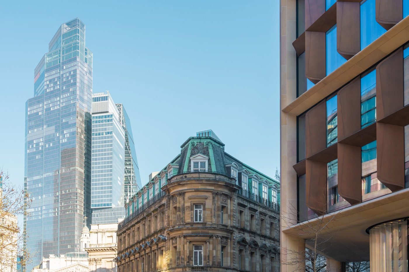 Heritage architecture and modern facade